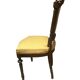 Queen's chair in Louis XVI style, wood and fabric, late 19th century.