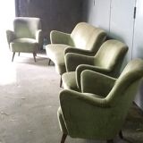 Chair years 50-60 Organic Green vintage