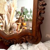 Vintage carved wooden mirror 110x58