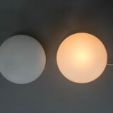 Set of Two Glass Table Lamps, 1970s