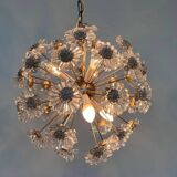 Design glass Emil Stejnar style Sputnik / Dandelion chandelier, 1970s