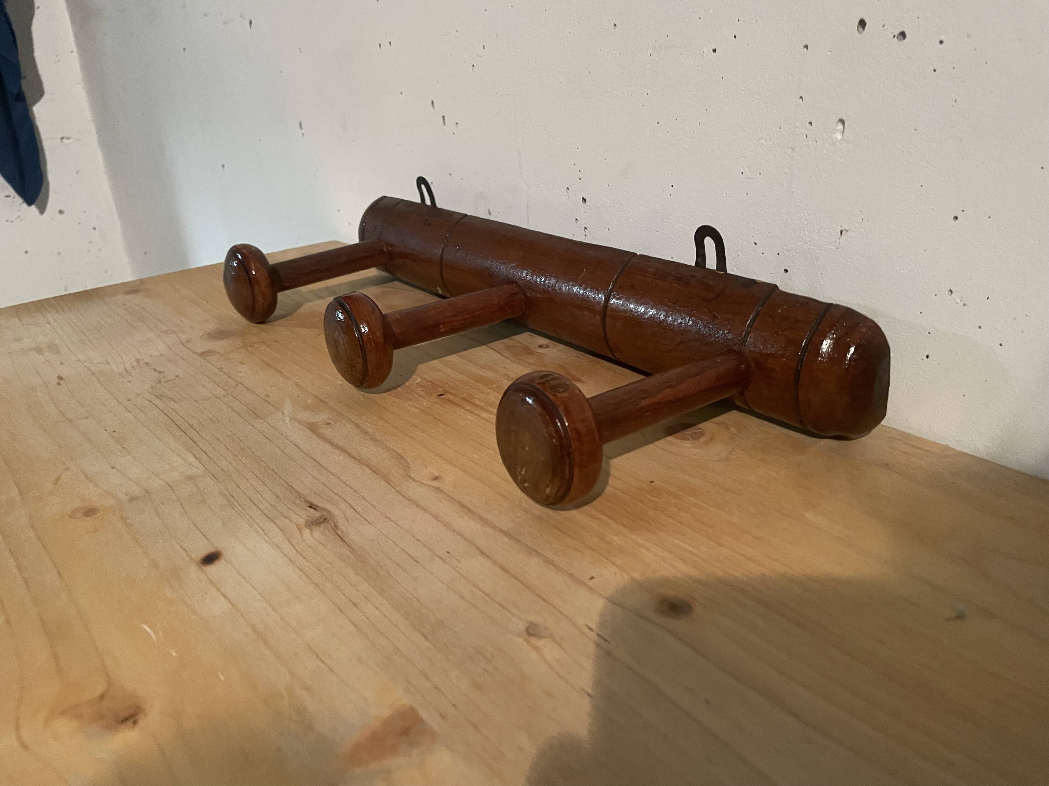 1950s faux bamboo coat rack