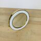 Barber mirror to stand in gold metal 14 cm