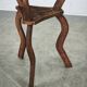 Circa 1900 Central European Hand-Carved Beech Side Table