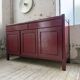 Red lacquered enfilade 1970 160cm