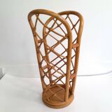 Vintage rattan umbrella stand