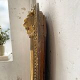 Louis Philippe Flowered Mirror 19th 84x150cm