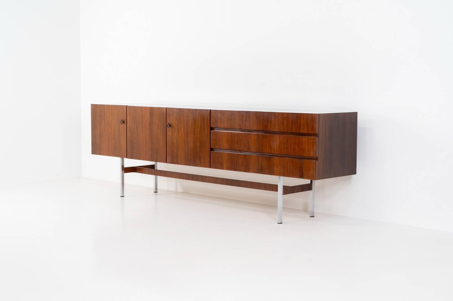 XL sideboard in rosewood by Musterring (Germany, 1960s).