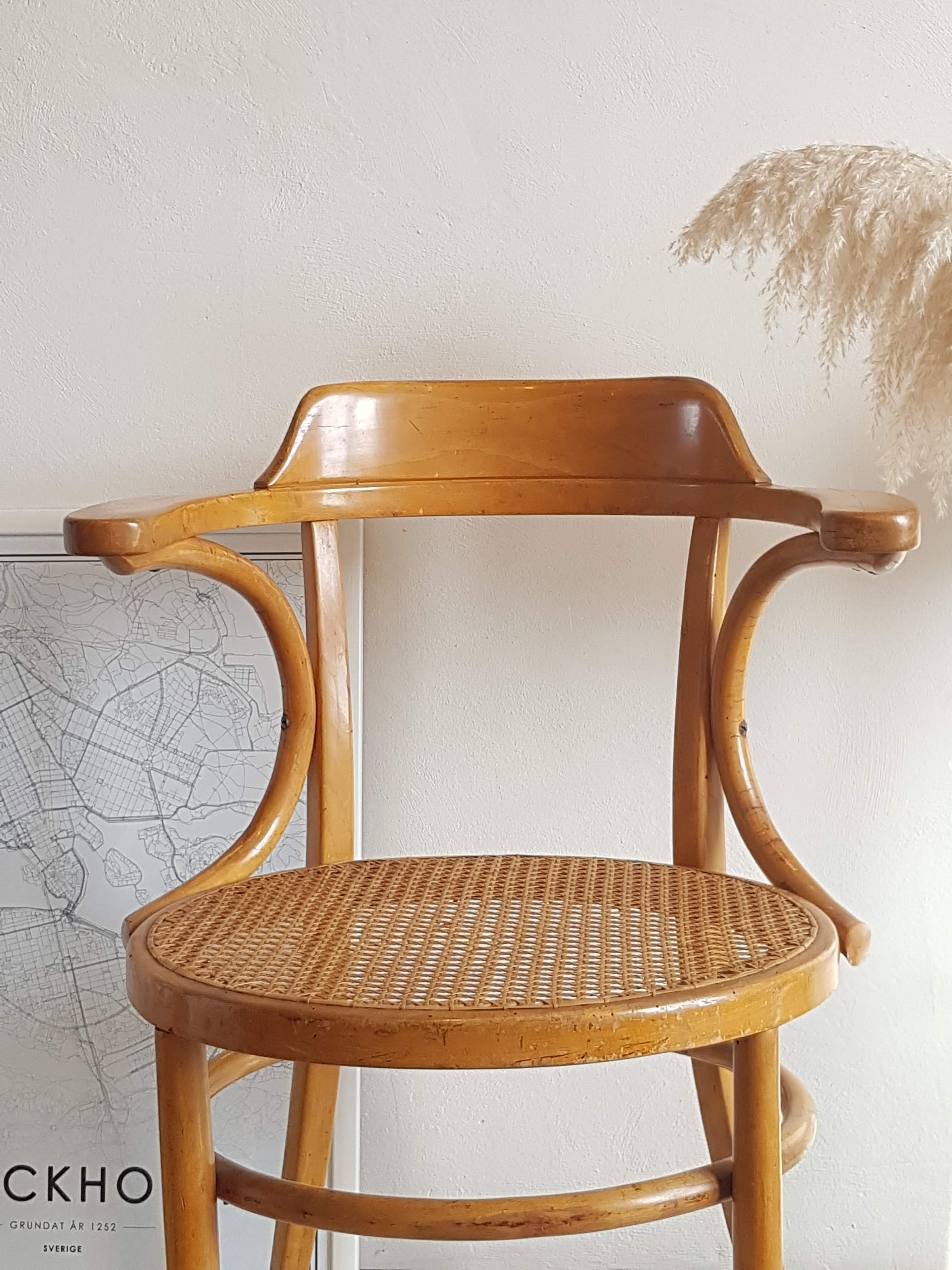 Japy Freres cane chair