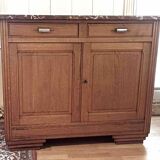 Art Deco sideboard Solid blond oak Width 120 cm