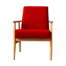 Fauteuil vintage des années 60 rouge