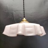 Pink opaline pendant light