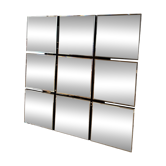 Vintage mosaic mirror deknudt 90cm x 90cm
