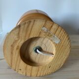 Vintage lamp in light wood