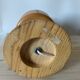 Vintage lamp in light wood