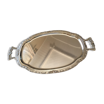 Silver metal tray