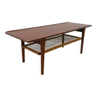 Scandinavian coffee table by Aakjaer Jorgensen for Mobelintarsia