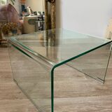Table basse en verre courbé