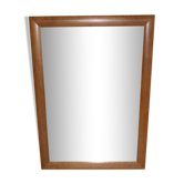 Miroir cadre en bois bombé 73X53, années 80