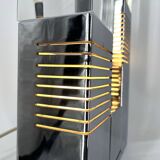 Vintage chrome and plexi table lamp attr. to Gaetano Missaglia, 1970s