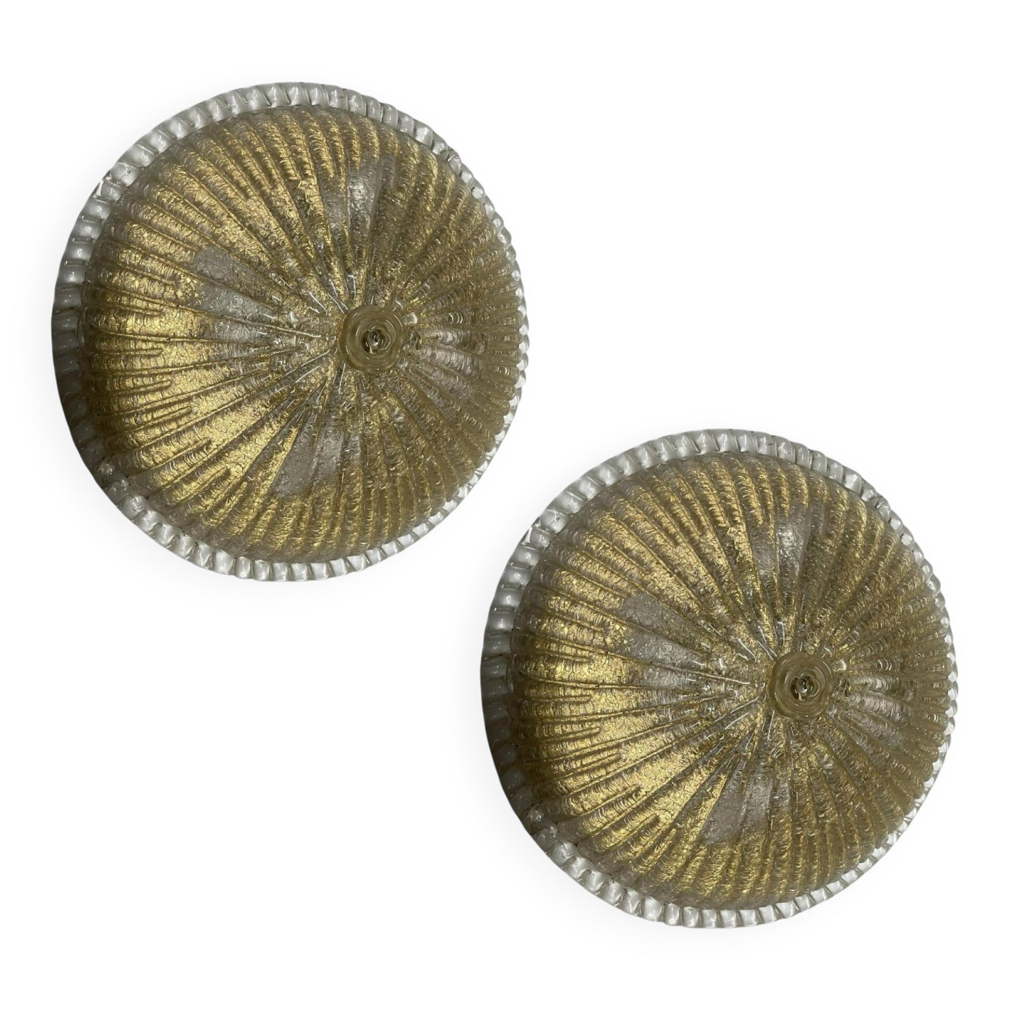 Appliques en verre de Murano, ensemble de 2