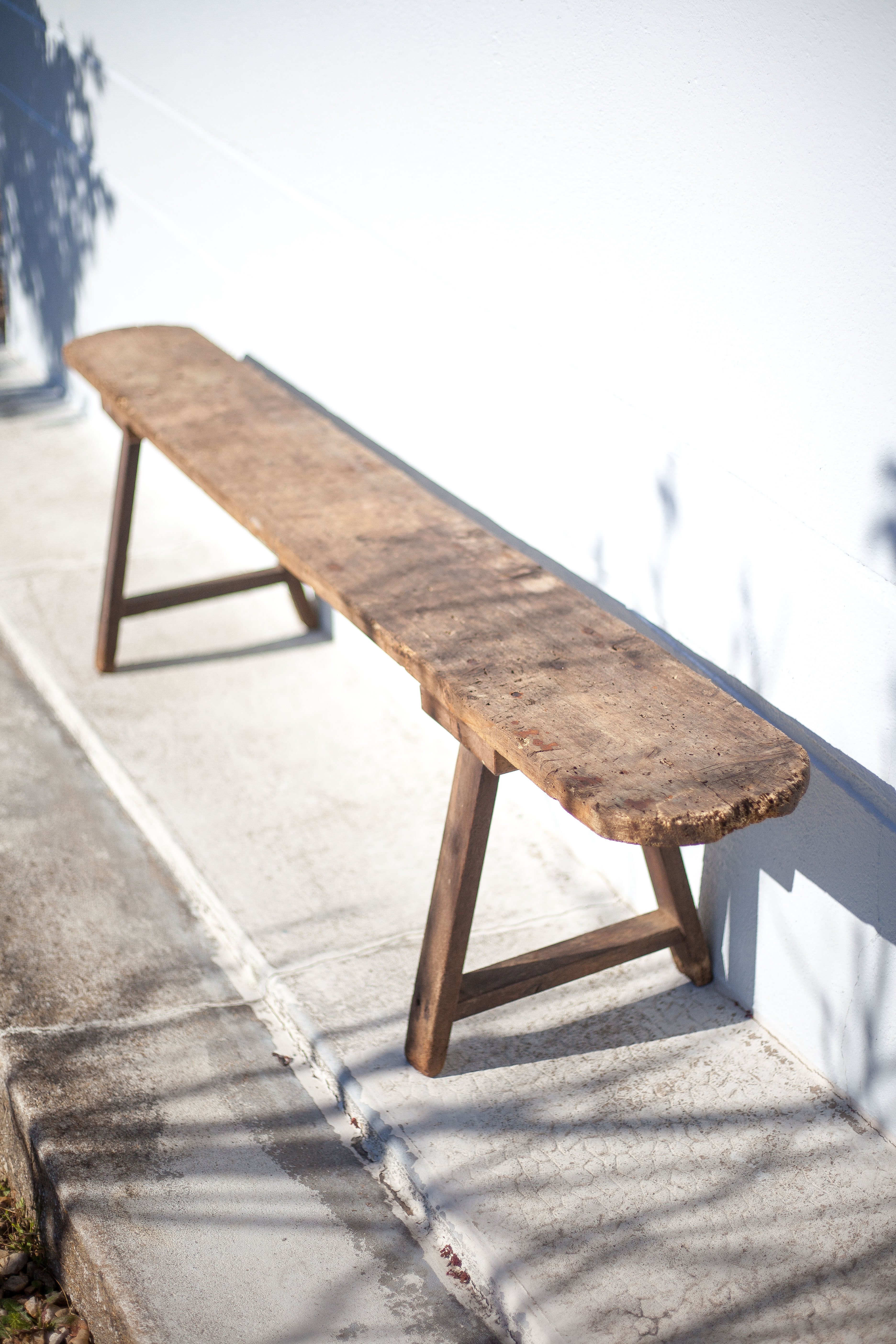 Old farm bench