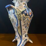 Pair of Desvres vases, signed Jules Verlingue, 1900