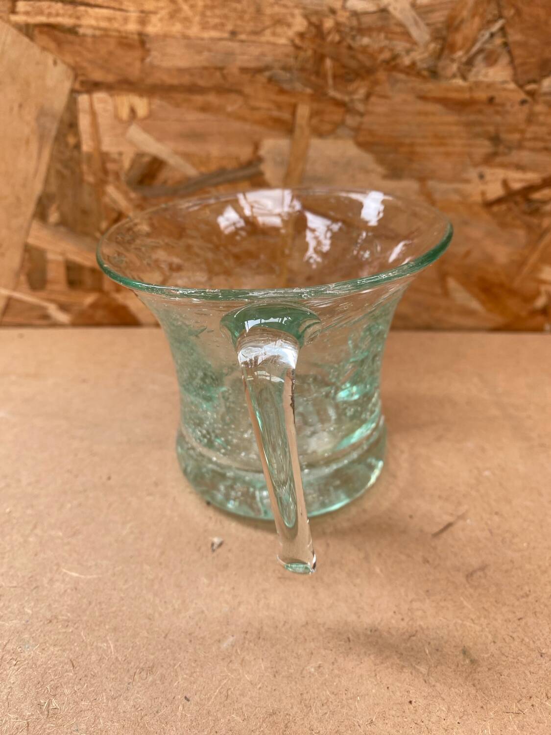 Series 5 old punch sangria glasses médicis vintage bubble blown glass