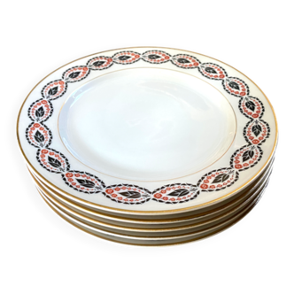 5 assiettes Raynaud porcelaine limoges