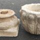 Old pot d exterior decoration knights