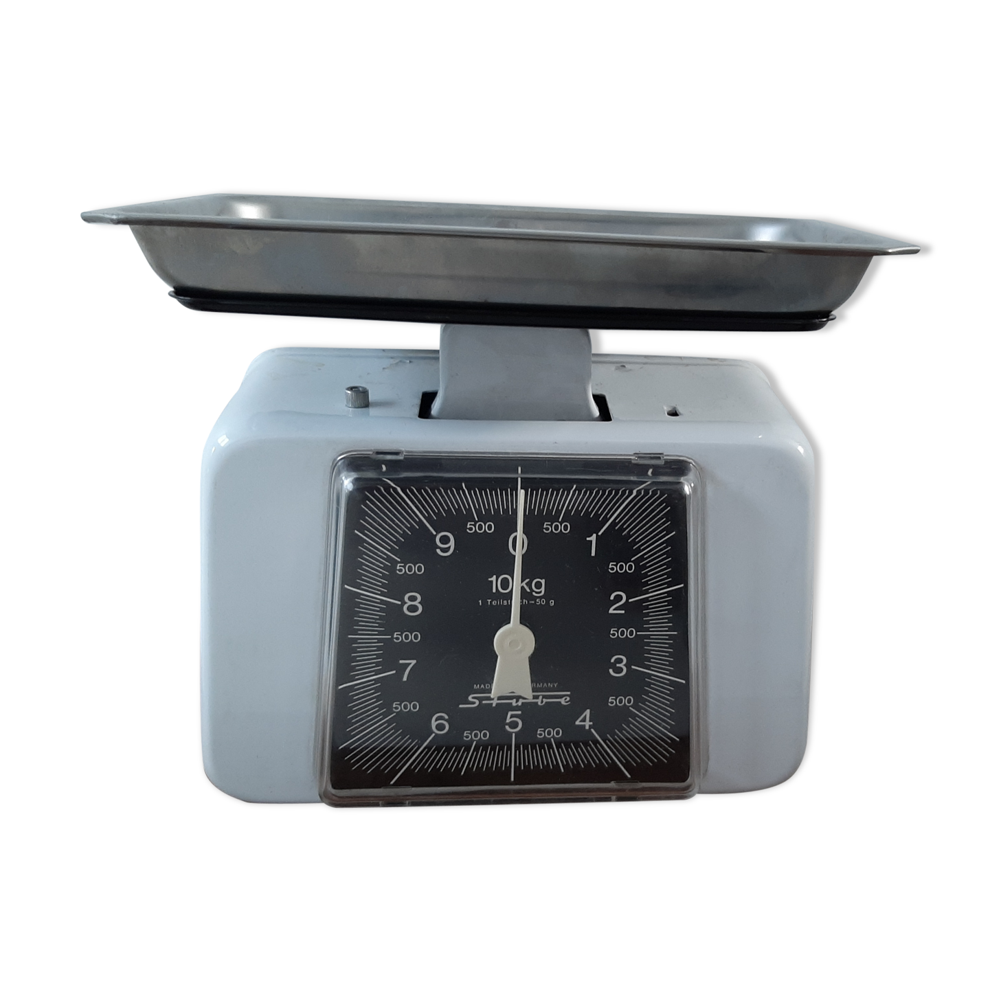 Stube West Germany white vintage kitchen scale