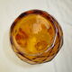 Vintage amber glass carafe