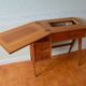 Desk and its Singer integrated sewing machine, 1962