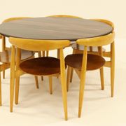 Service de table Heart, conçu par Hans Wegner pour Fitz Hansen, Danemark, années 1960
