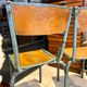 Paire de chaises d'école vintage