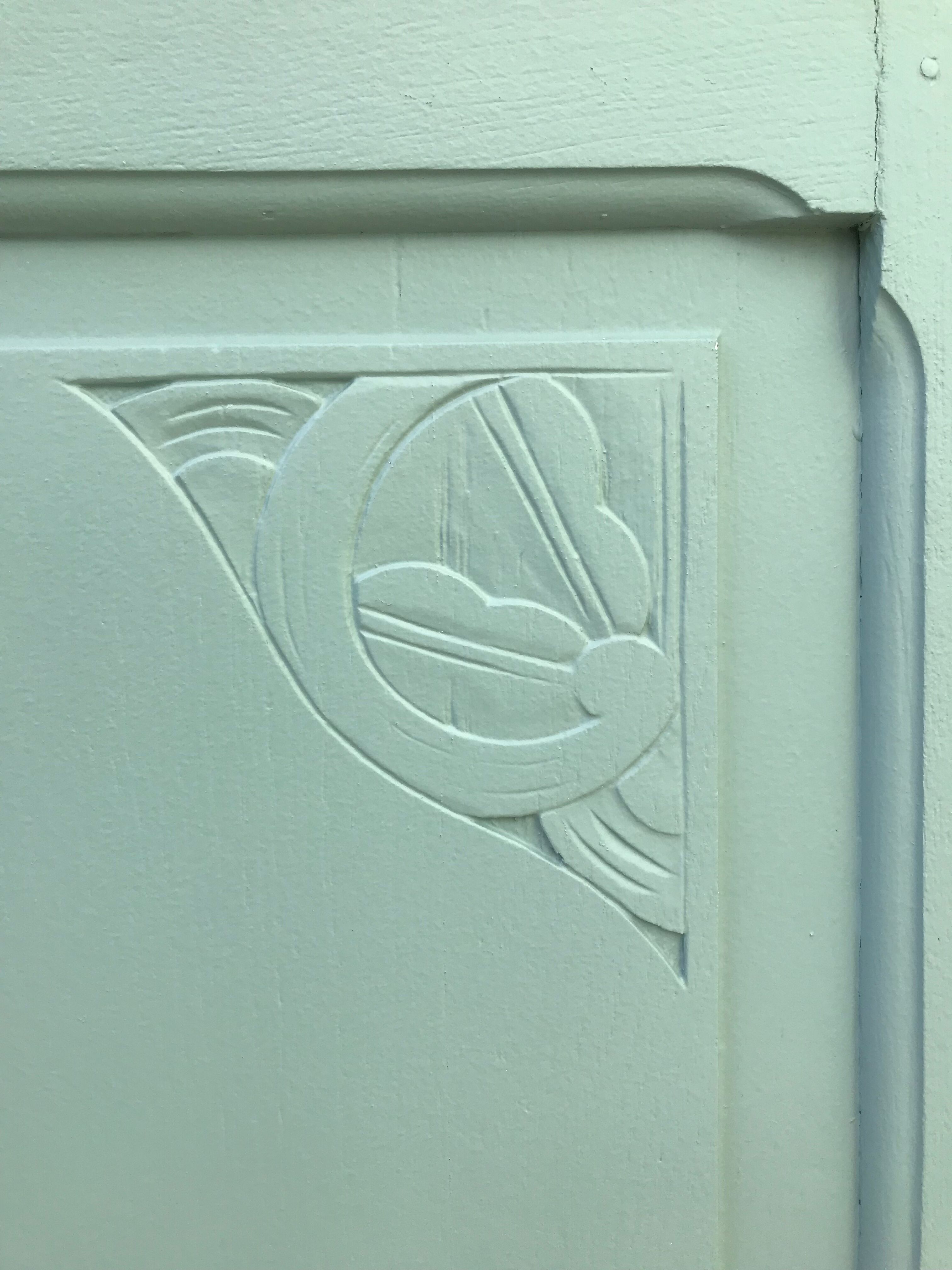 Art Deco sideboard 1 door Almond Green from Ressources