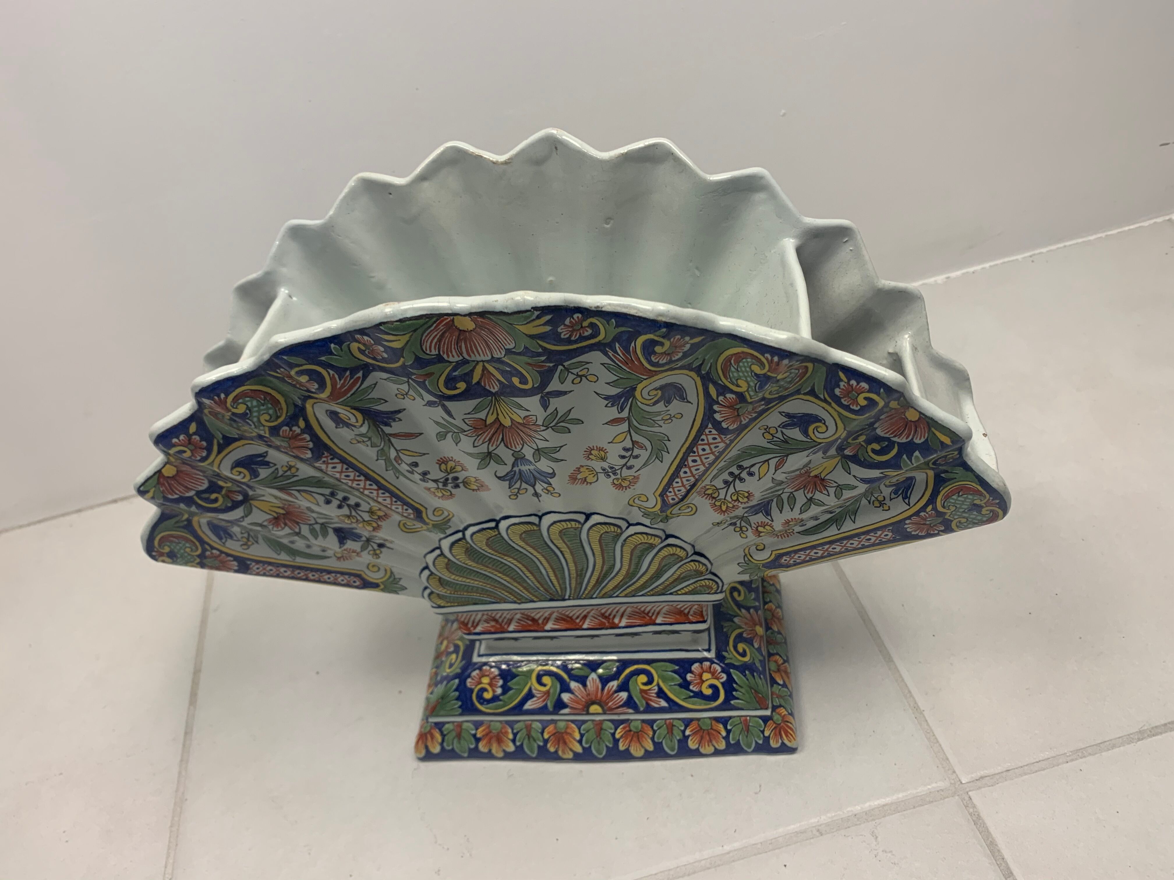 Rouen porcelain bouquetière