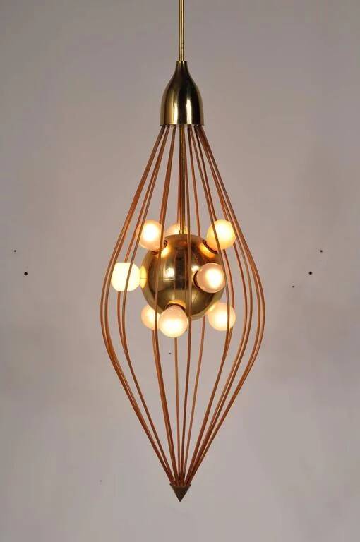 1950s ceiling lamp in the style of Angelo Lelli, Arredoluce