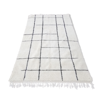 Berber beni Ouarain carpet handmade wool 180x290 cm