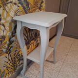 Console in gray painted wood with a lower tray 1920