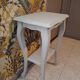 Console in gray painted wood with a lower tray 1920