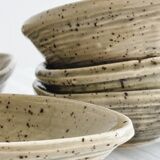 5 spotted pyrite sandstone bowls