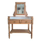 Bathroom cabinet with marble top in Henri II style