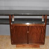 Art deco period console in exotic wood and marble circa 1930