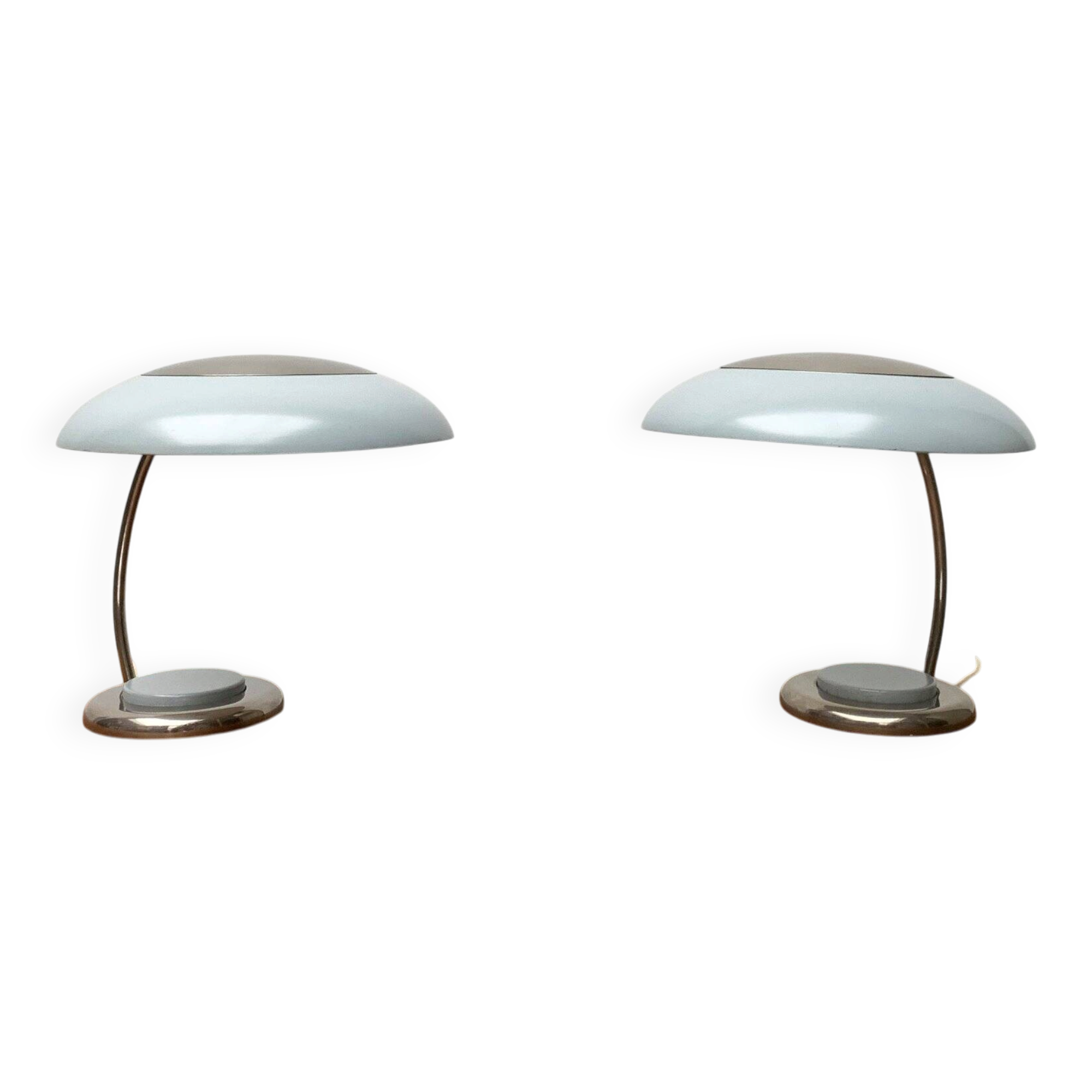 Mid-century GDR table lamps by VEB Leuchtenbau, Lengefeld, 1960s, set of 2.