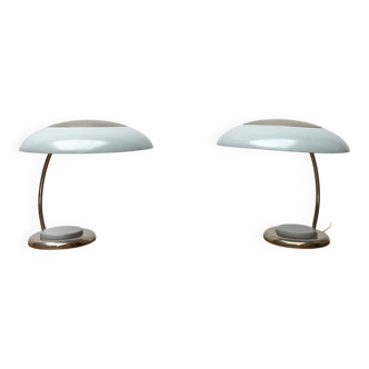 Mid-century GDR table lamps by VEB Leuchtenbau, Lengefeld, 1960s, set of 2.