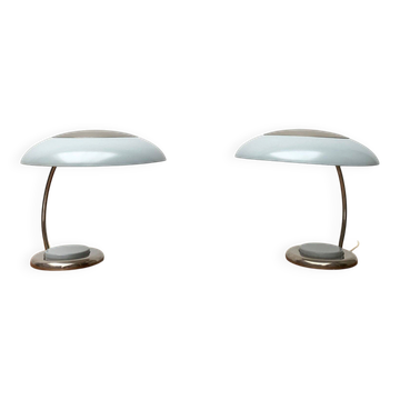 Mid-century GDR table lamps by VEB Leuchtenbau, Lengefeld, 1960s, set of 2.