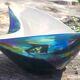 Ashtray and its pestle 6112 & candlestick 6146 Iridescent ceramic VERCERAM