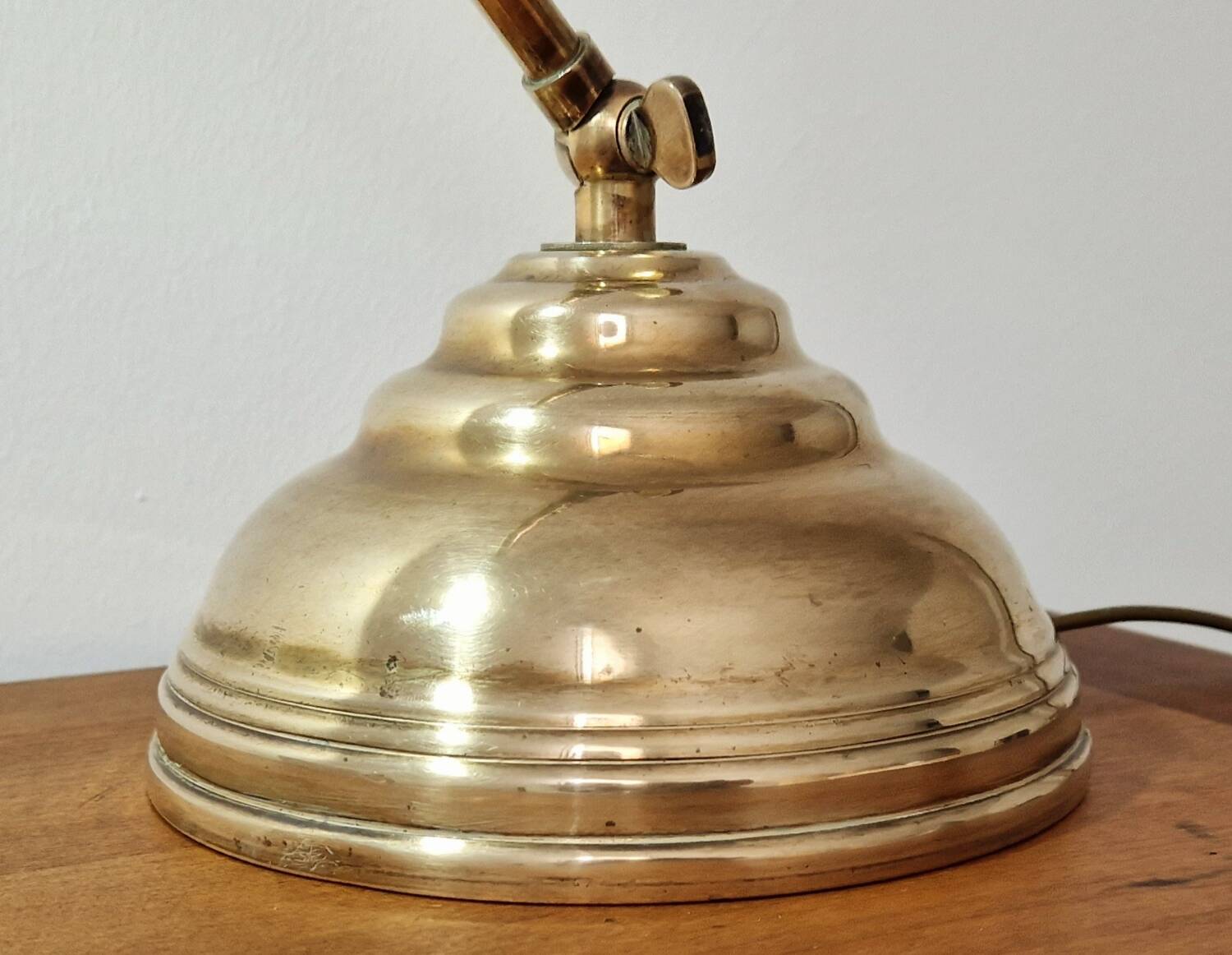 80s brass desk lamp
