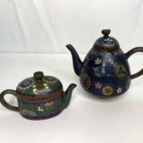 Cloisonné bronze jugs, early 20th century, China